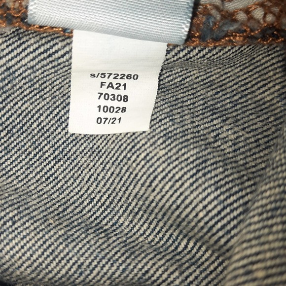 Ann Taylor Loft Jeans Curvy Straight Stretch Crop High Rise Waist Size 4/27 - Picture 6 of 6